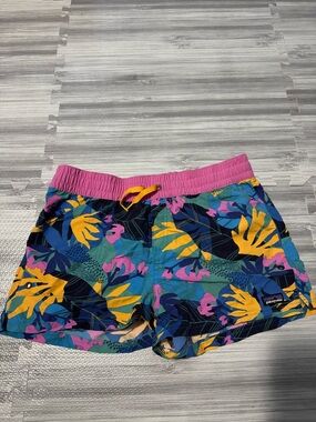 Patagonia Tropical Print Swim Shorts - Pink Waistband